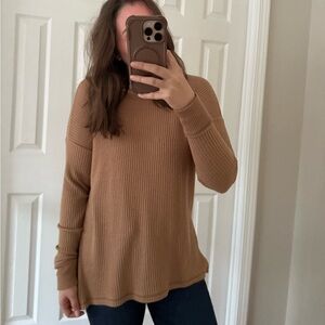 Abercrombie & Fitch Soft Tan Knit Top